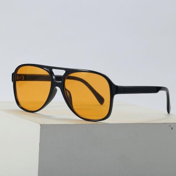 Vintage Square Frame Glasses – Unisex Full-Rim Eyewear for Everyday Fashion & Ac - Picture 4 of 4